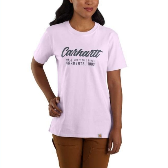 Carhartt Tops - Carhartt Women's Loose Fit Heavyweight Short Sleeve Crafted Graphic T-Shirt